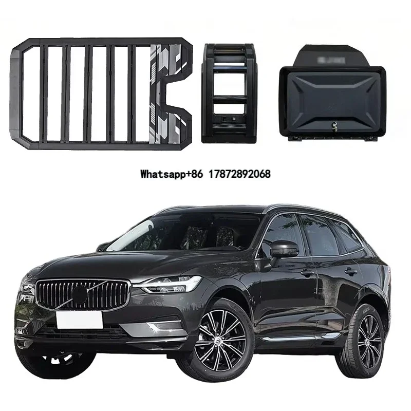 

Aluminum Alloy Car Roof Cargo Luggage Rack Baskets Side Ladder Side Box for XC60 2018-2024 2025+