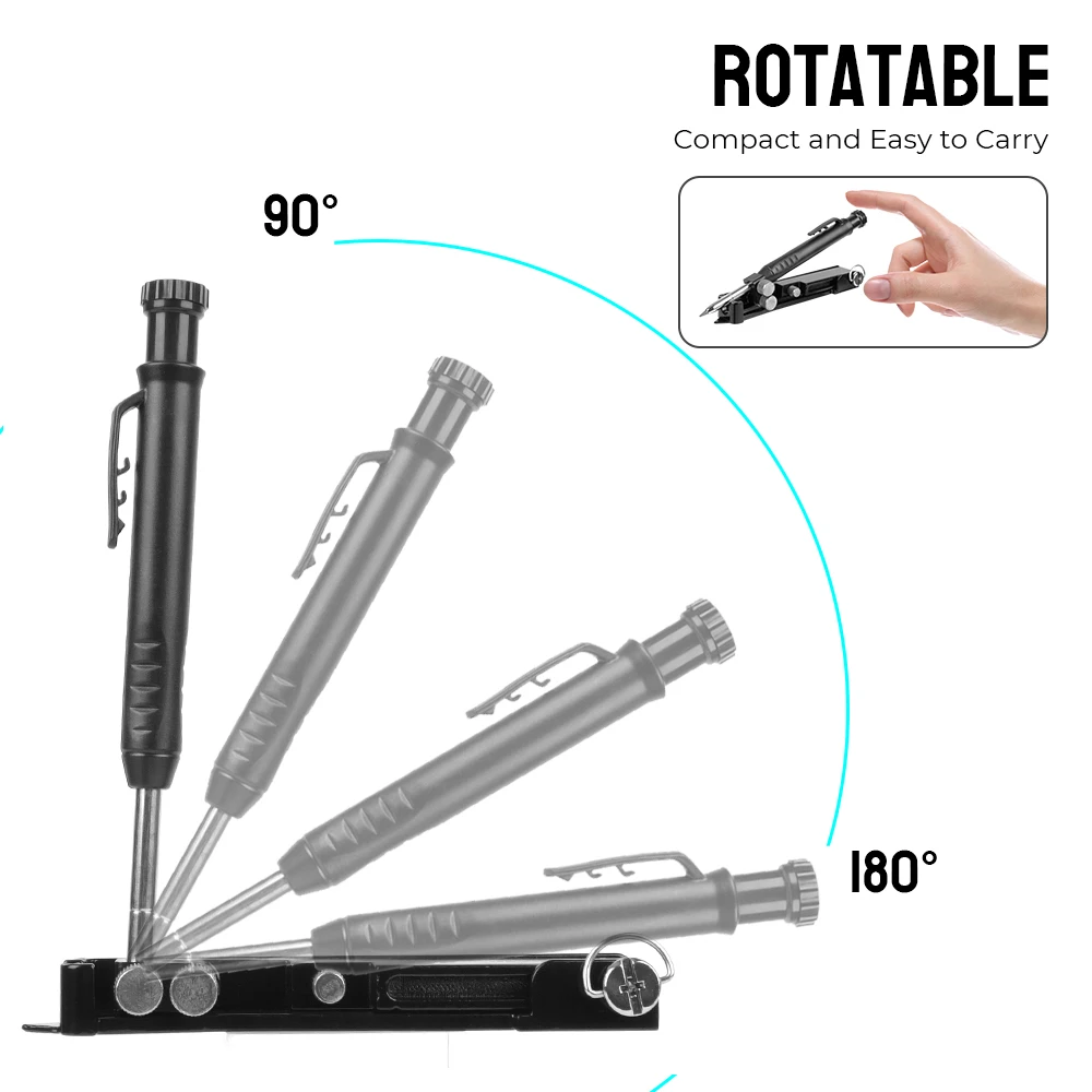 NICEYARD Scribing Tool Profile Scribing Ruler DIY Woodworking Adjustable Contour Gauge Scribe Compass Tool Metal Multi-function