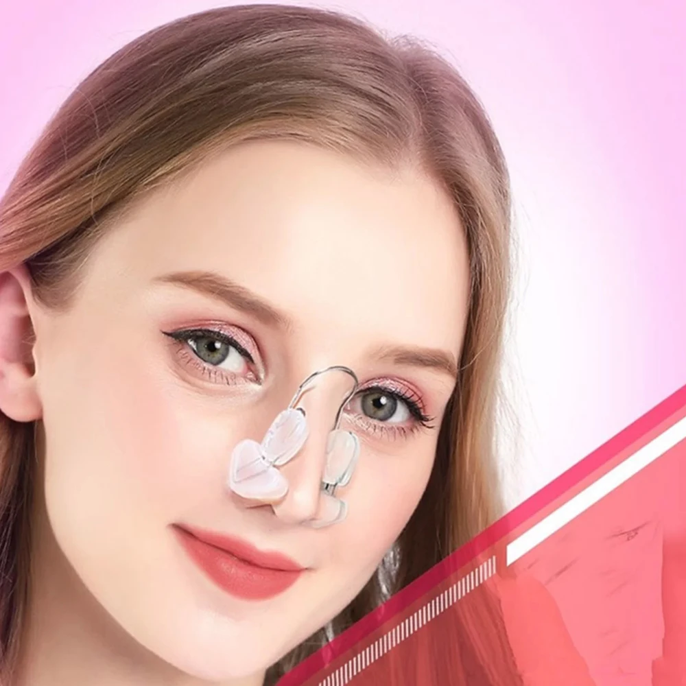 Nose Shaper Clip Silicone Nose Up Lifter Without Surgery Nose Corrector Straightener Device Pain-Free for Wide Noses