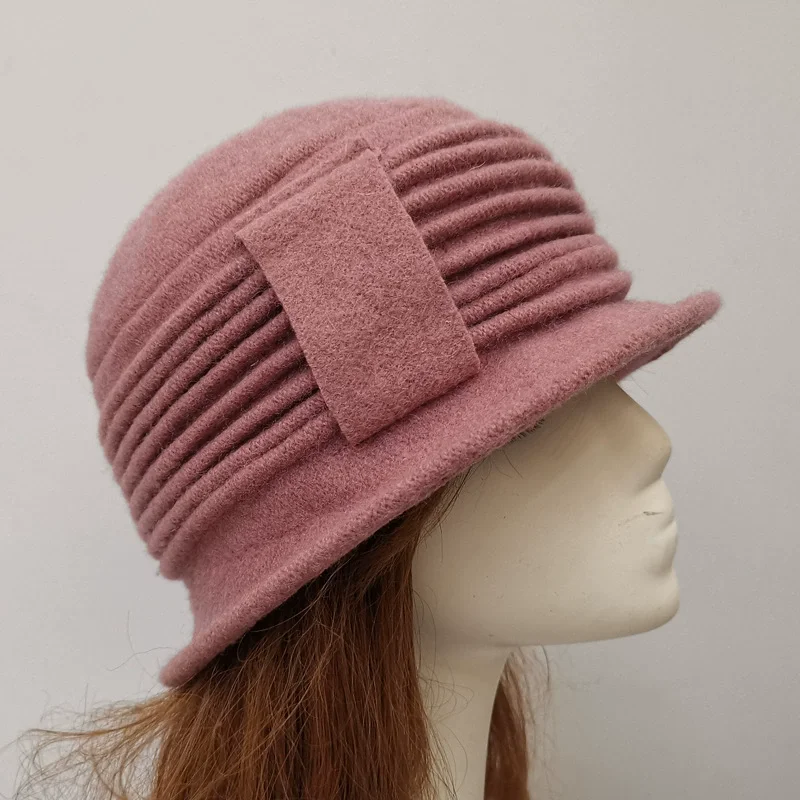 2025 Women's Simple Wool Beanie Winter Hat Ladies Warm Knitted Slouchy Soft Chunky Ribbed Cuffed Cap for Women Girls view 3