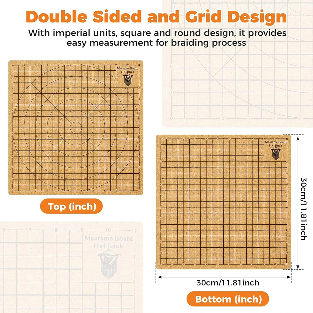 Durable DIY Soft Wood Board For Knitting Beginners DIY Yarn Cotton Rope Woven Board DIY Woven Rope