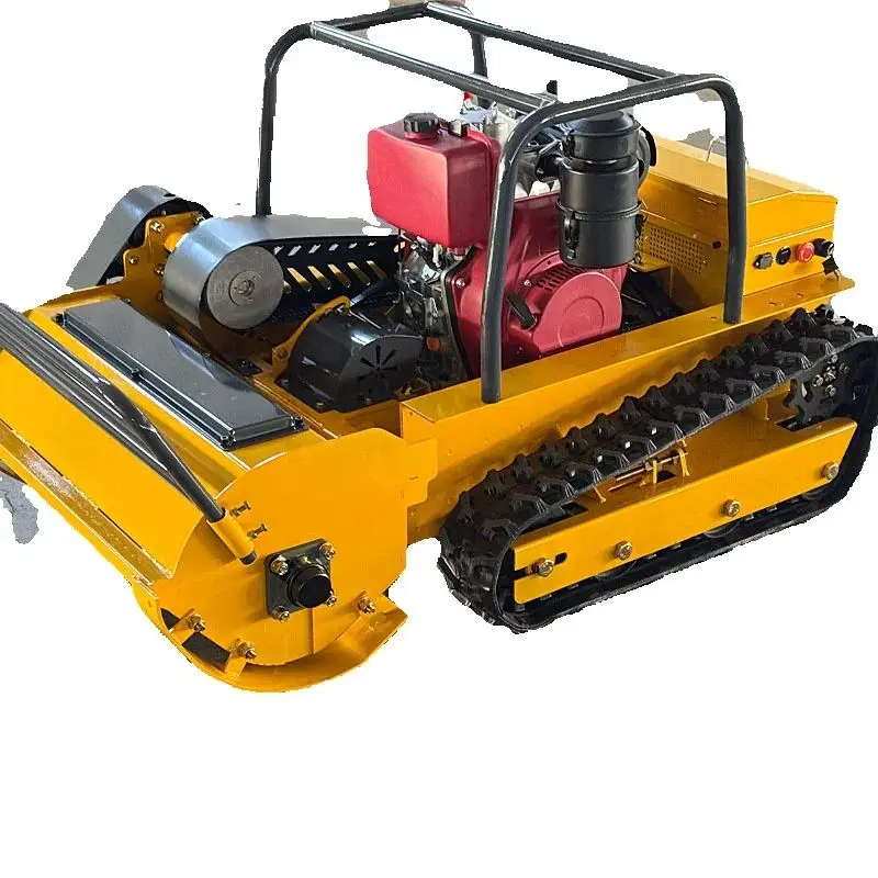 

Новая индивидуально настраиваемая электрическая роботизированная газонокосилка с дистанционным управлением, подходящая для очистки склонов и прополки на любой местности.