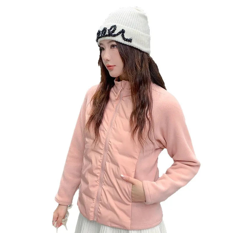 سترة رياضية جديدة للنساء في الخريف والشتاء مقاومة للبرد 90% من الصوف الأبيض للأسفل سترة دافئة للجري #5