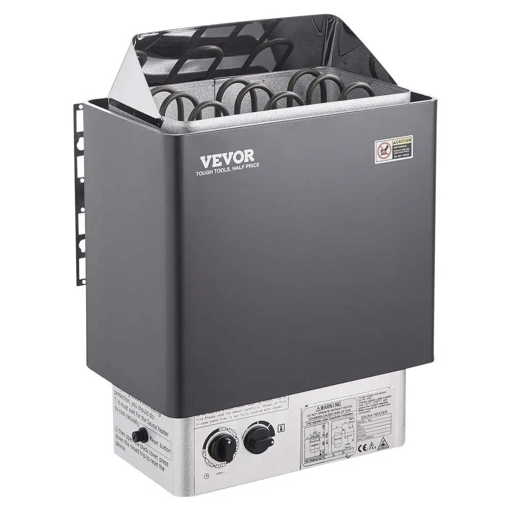 Calentador de Sauna eléctrico de 4,5 kW y 220V, estufa de baño de vapor para el hogar, Hotel, Spa, temperatura ajustable, temporizador de 3h, certificado FCC