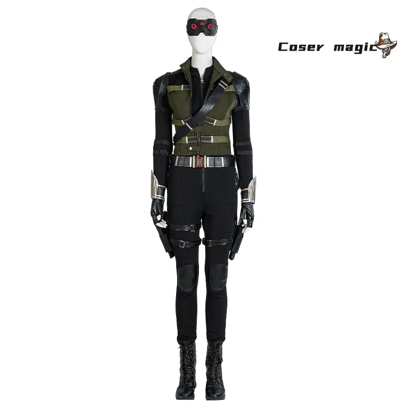 Thunderbolts Yelena Belova Black Widow Cosplay White Widow Kostum Halloween Karnaval Pesta Natal Bermain Peran Pakaian Pakaian