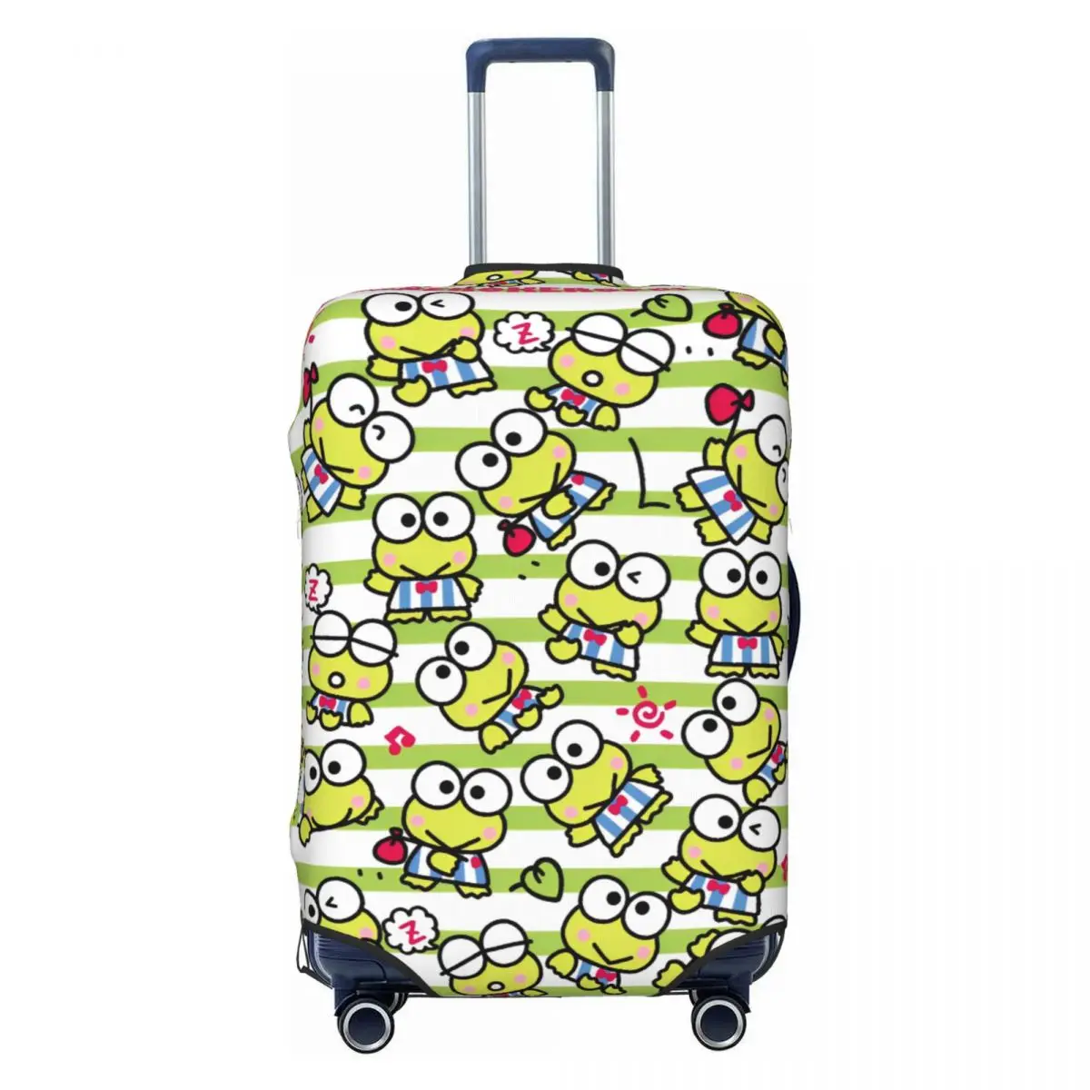 

Custom Kero Kero Keroppi Suitcase Cover Strectch Cruise Trip Protection Luggage Case Vacation