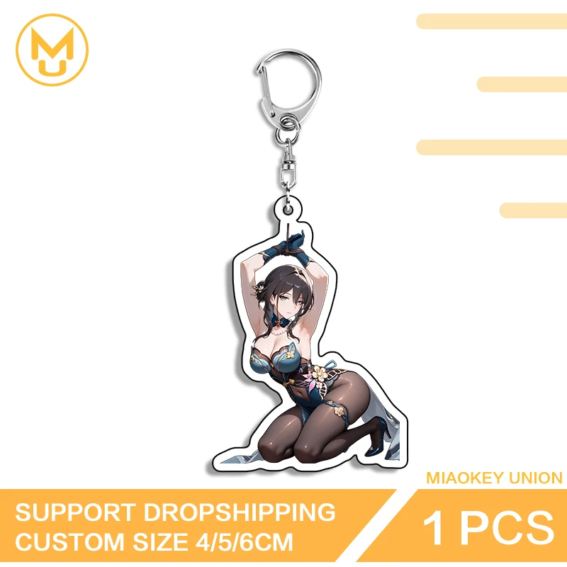 Binding Ruan Mei Honkai Star Rail Artistic Naughty Double Sided Key Chains Publicized Personality Multi Function Keyring