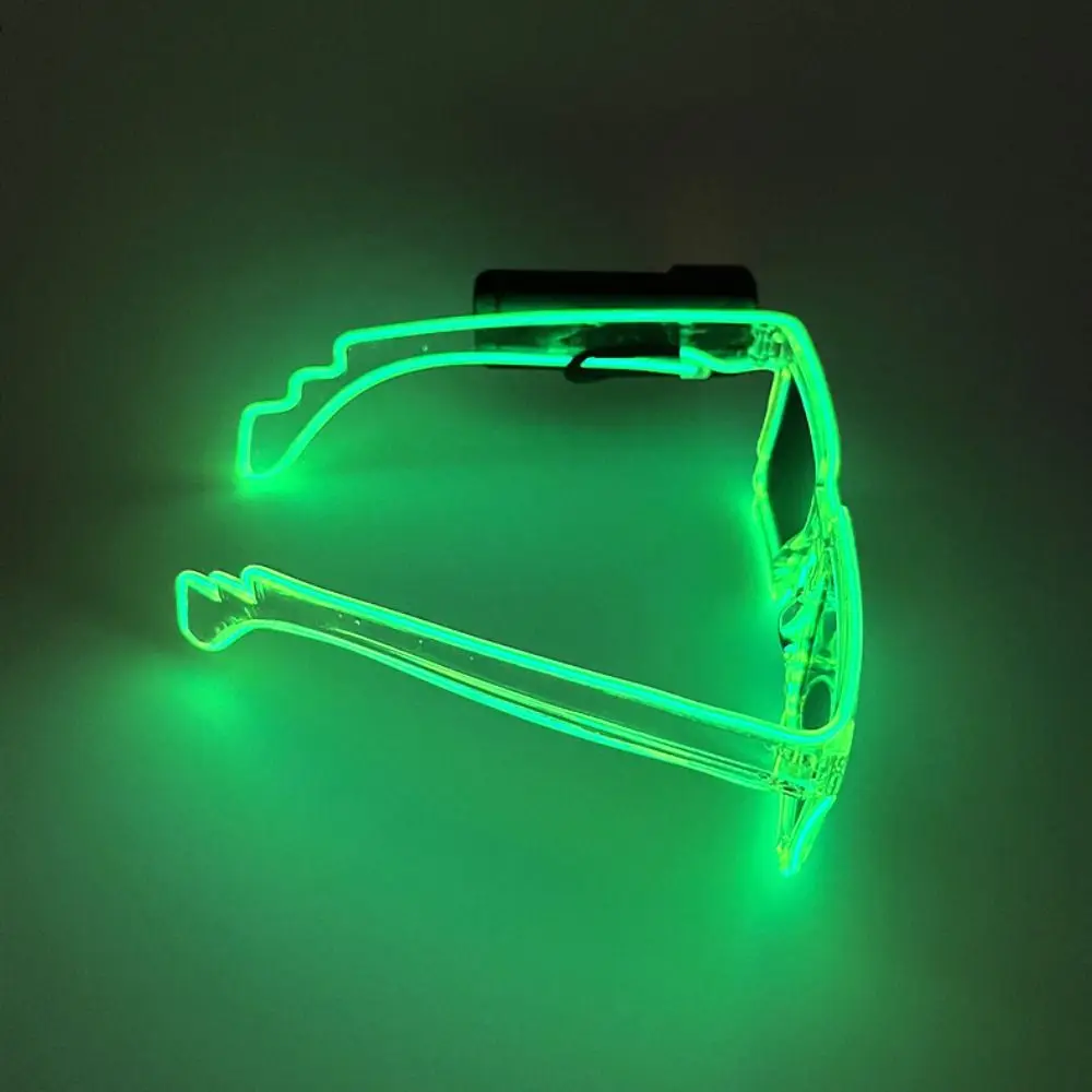 Neue Kunststoff Mosaik Leuchtende Gläser Party Supplies Drahtlose LED Fluoreszierende Sonnenbrille Spaß EL Gläser