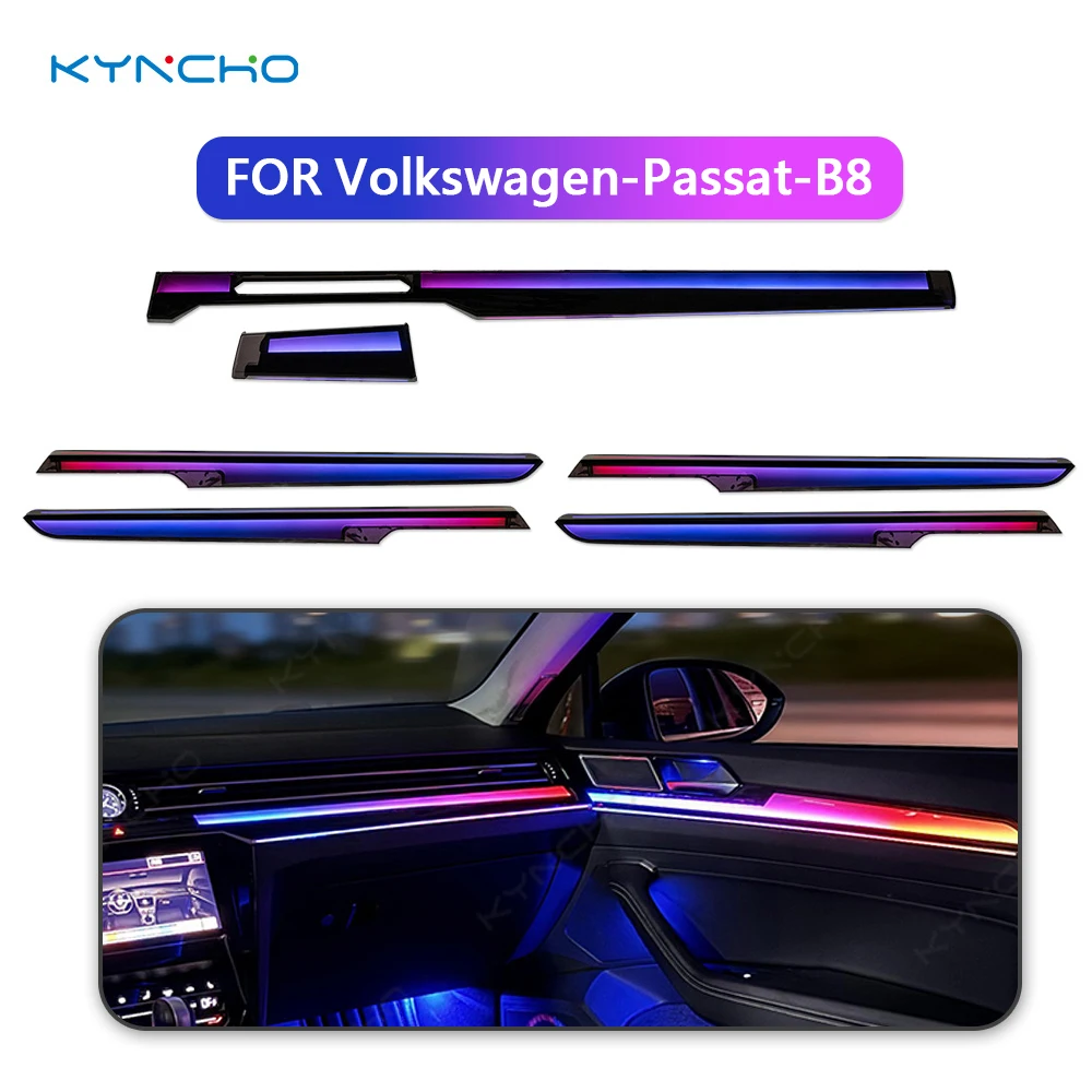 For Volkswagen PASSAT B8 Factory Auto Interior Modification Original LED Symphony Car Ambient App Controlled Car Ambient Light