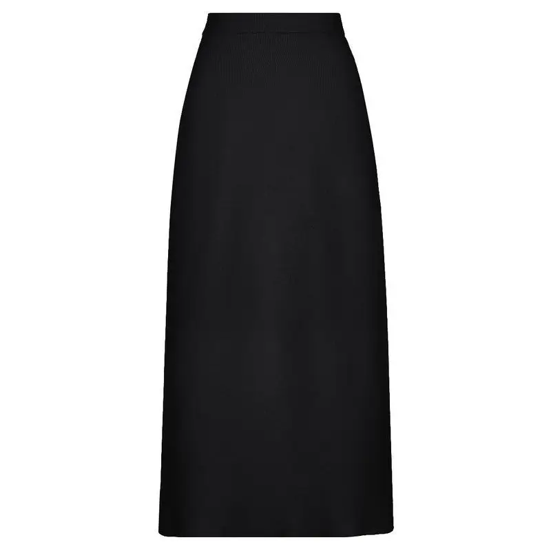 Black midi skirt