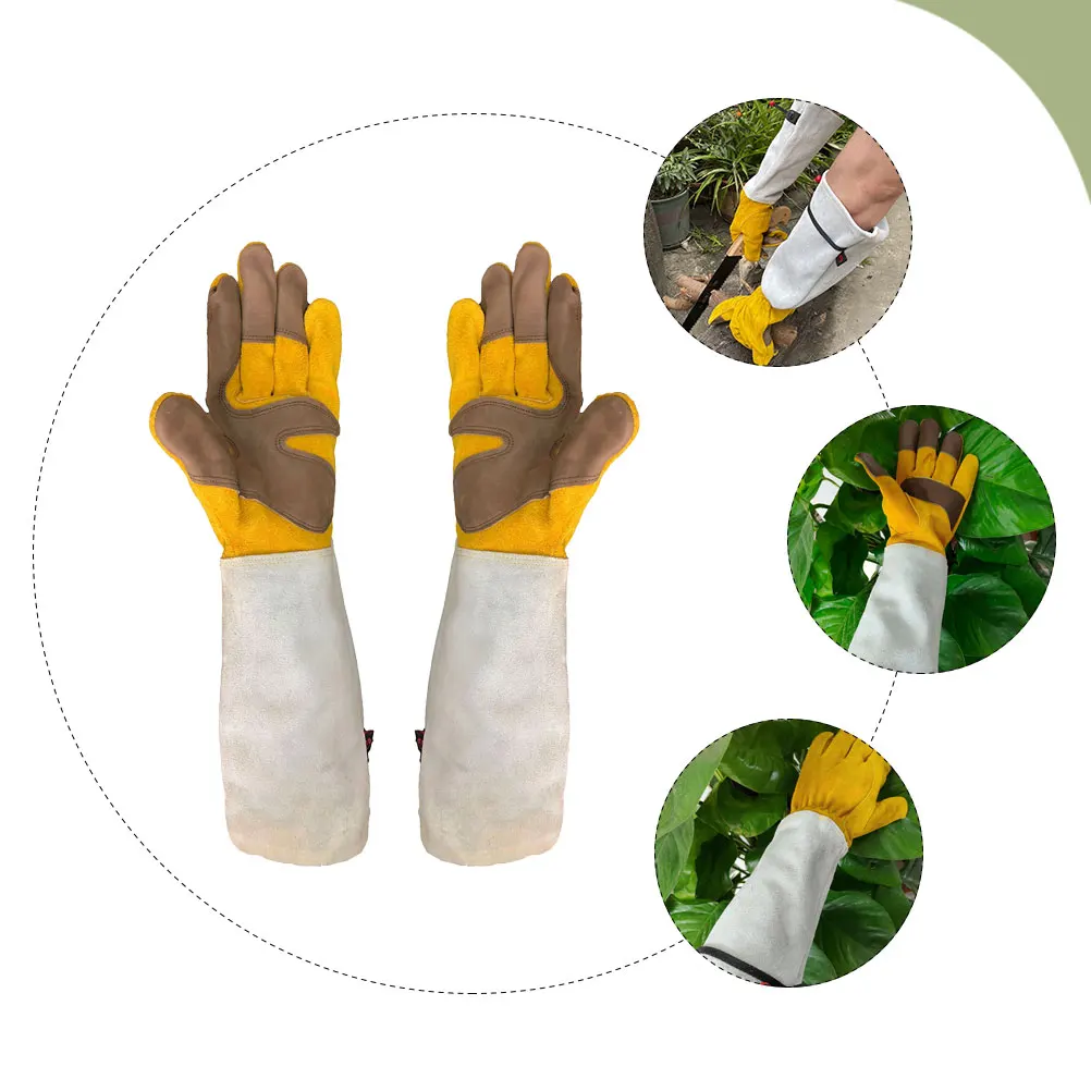 

Gardening Gloves Thorn Proof Digging Long Sleeve Plants Protection Protective Work
