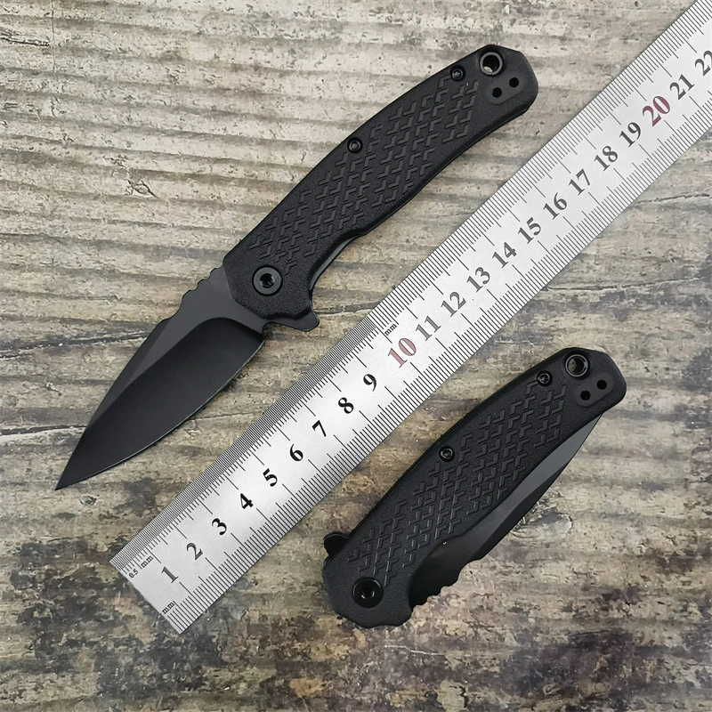 KS 1407 Pocket Folding Knife 8Cr13Mov Blade Nylon Fiber Handle EDC Hunting Self-defense Survival Cutting Wilderness Camping Tool