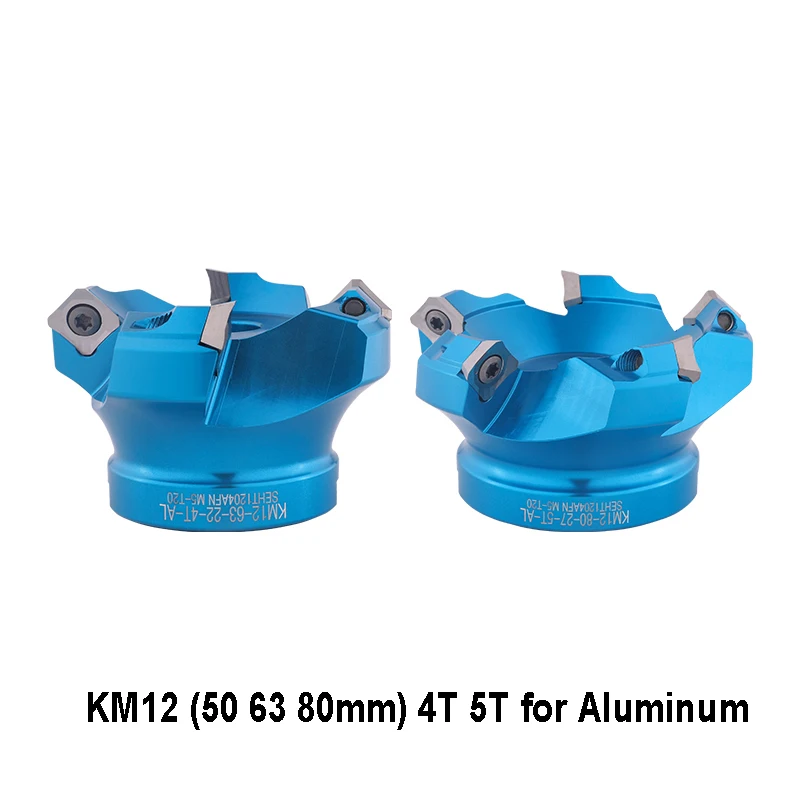 BEYOND 45 Degree KM12 AP16 50-22-4T 63-22-4T CNC Machine Aluminum Alloy Face Milling Cutter Head 50mm 63mm 80mm SEKT1204 Tools