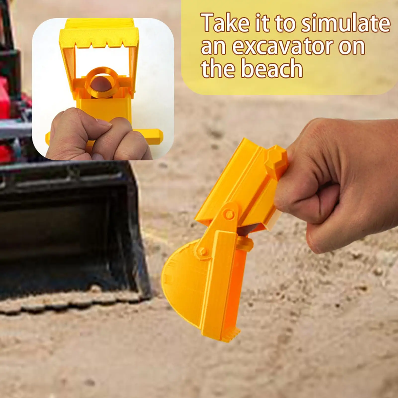 

Sand Excavator Digger Toy Kids Digger Excavator Hand Digging Arm Control 360 Degree Rotation Construction Play Equipment For