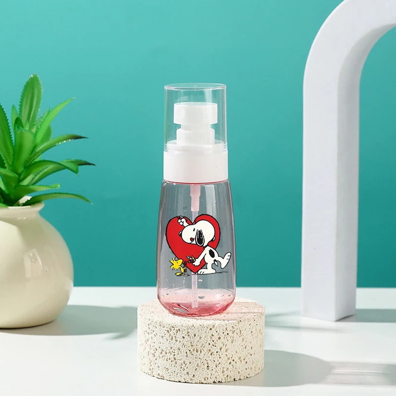 60ML Snoopys Portable Spray Bottle Girls Boys Plastic Refillable Bottles Perfume Sub-bottling Cosmetic Makeup Spray Bottle Gift view 6
