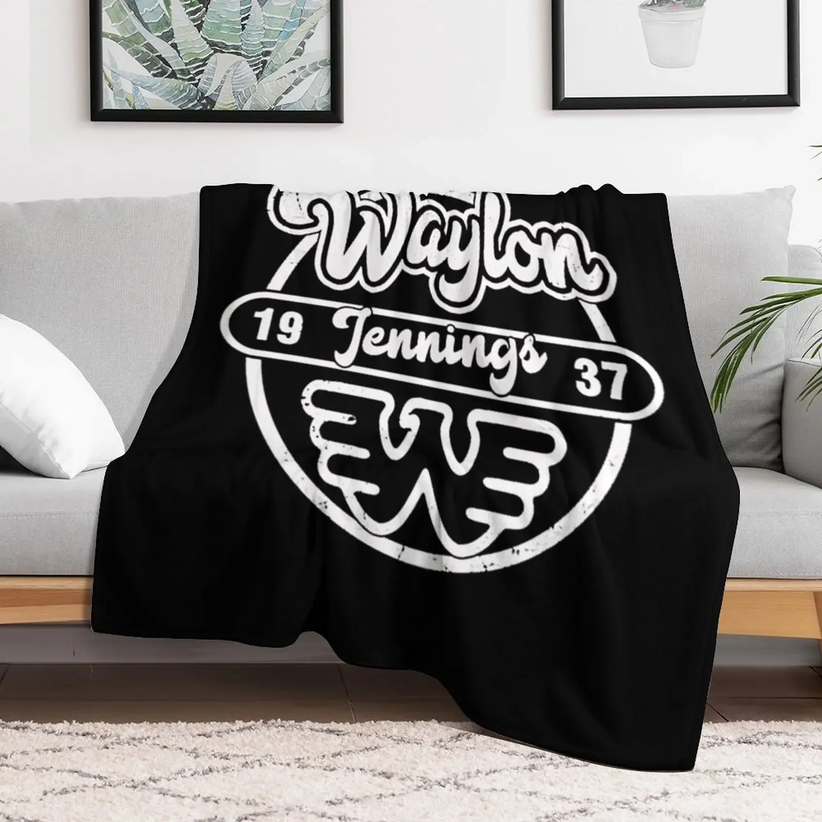 Waylon_Jennings T-Shirt Throw Blanket Reusable Durable Soft Blanket for All Seasons