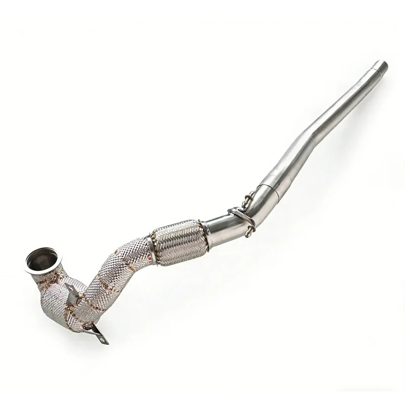 for Audi Q3 2.0T 2013-2018 High Cost-effective Downpipe with Insulation Layer Downspout Exhaust