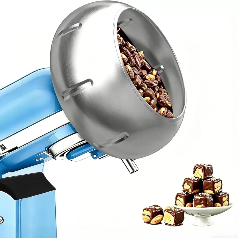Chef machine, candy coated accessories, chocolate almond strawberry