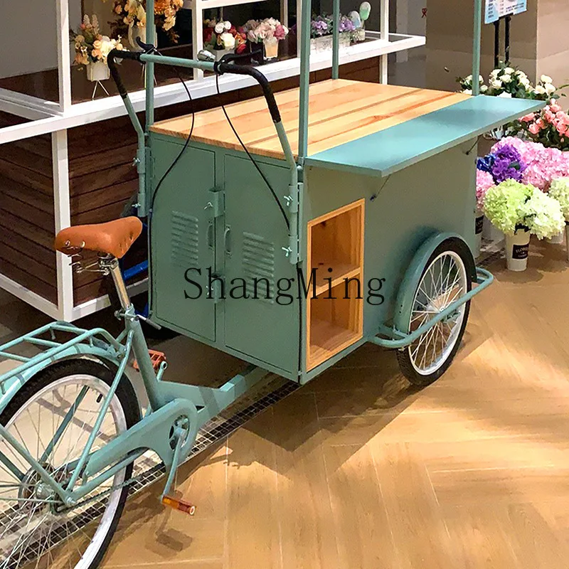 FG Promotion Float Iron HandcartThree Wheels Hotel Shopping Mall Car Market Stall