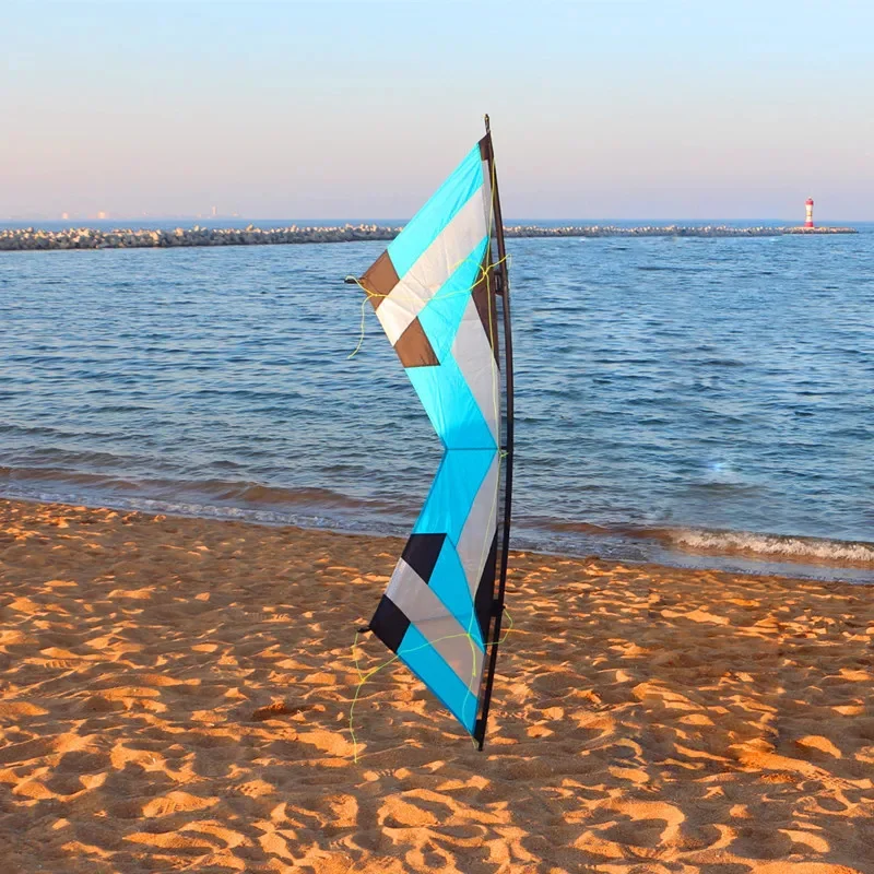 Free shipping quad line stunt kites for adults kite line rev outdoor fun sports kites albatross kite factory power ikitefly new