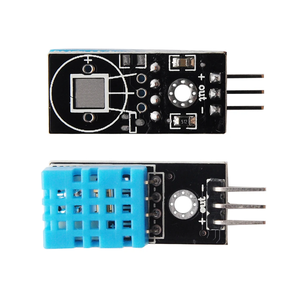 DHT11 Digital Temperature Humidity Sensor Module Black PCB with 3P Dupont Cable Electronic Building Block Sensors for Arduino