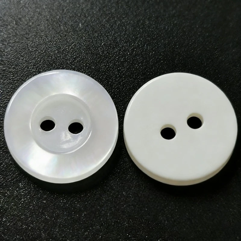 50pcs Resin Sewing Button Scrapbooking Round White Two Holes 12.5mm Dia. Costura Botones decorate bottoni botoes B200603