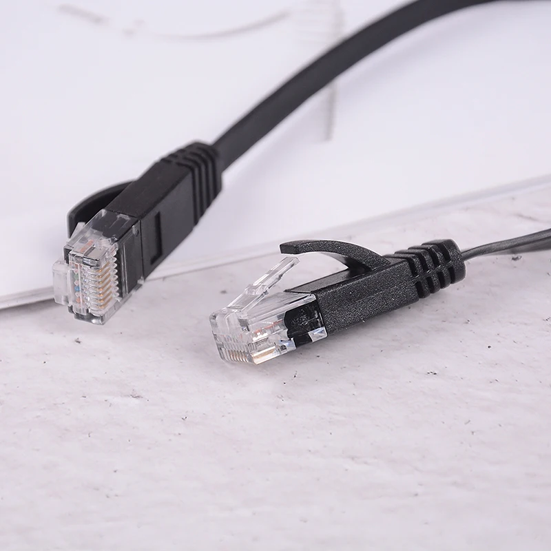 1Pcs Black Cable RJ45 Ethernet 10 Inch 25cm Network Cat Patch Cord Internet Cat6 Wire