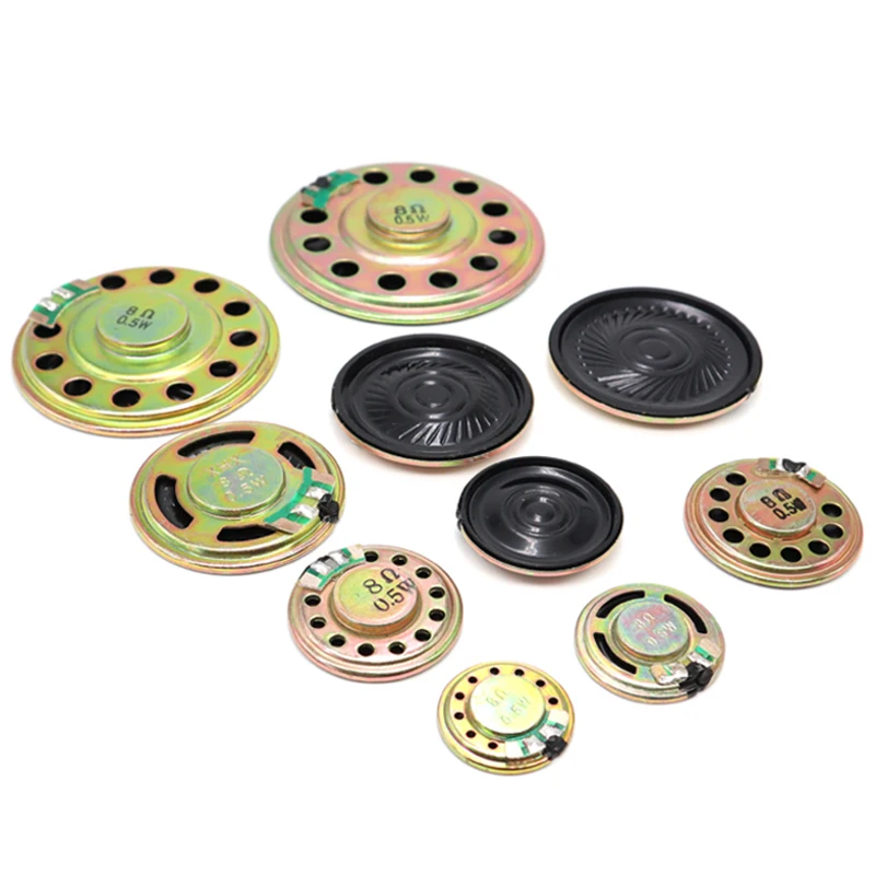 1Pcs Ultra-Thin Speaker Waterproof 5mm thickness 8 Ohms 0.5 Watt 0.5W 8R Speaker Diameter 20/23/27/28/30/36/40/45/50/57MM