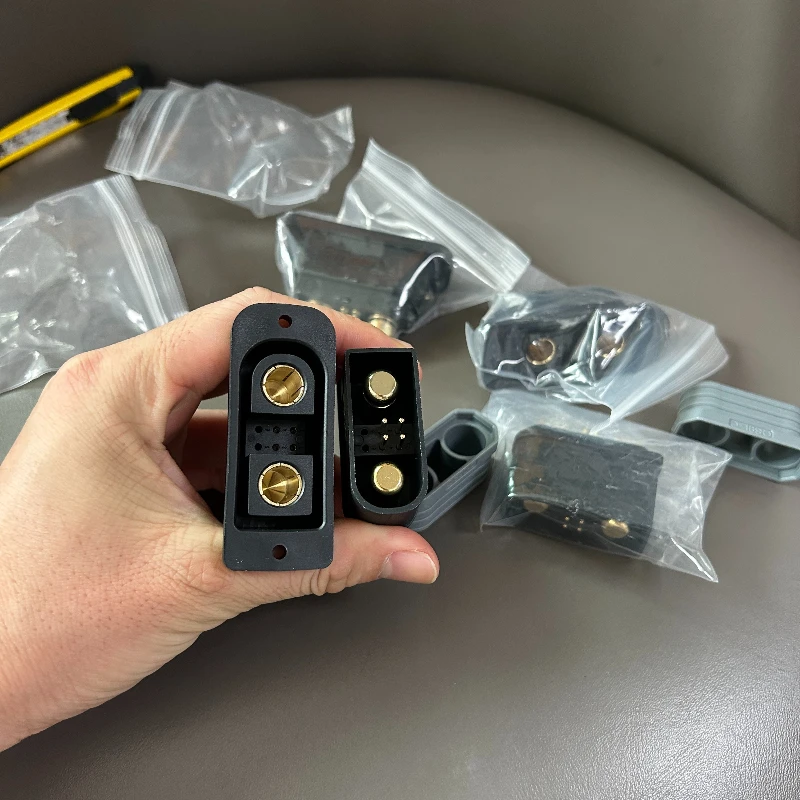 160A QS9D Connector Lock Plate Female Male Head High Current Drone Lawn Mower QS9-D Series Lithium Battery Connectors Anti Spark