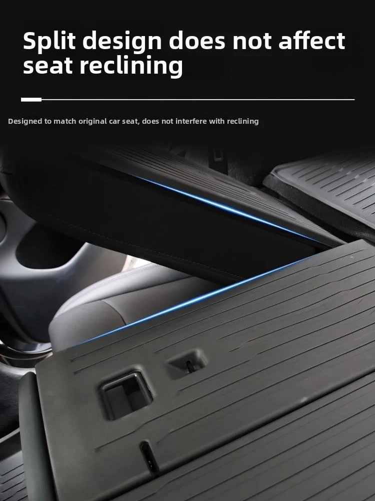 For Tesla New Model Y Juniper Rear Seat Back Cover Backrest Protector TPE Trunk Anti-scratch Pad Anti-dirty Mat Interior - view 5