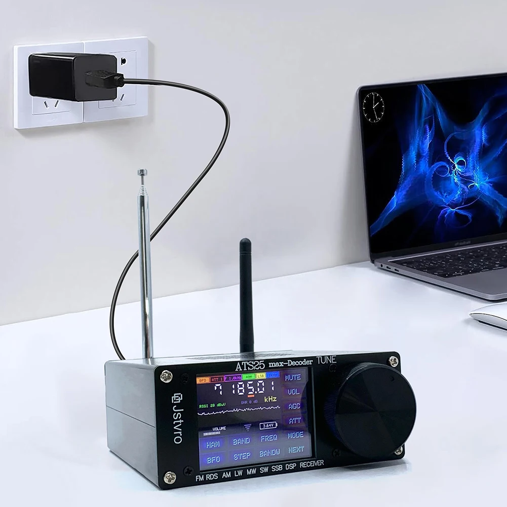 SI4732 ATS-25 ماكس فك FM RDS AM LW MW SW SSB DSP استقبال أربعة طيف الصوت كل الفرقة راديو استقبال 3000mA بطارية ليثيوم #3