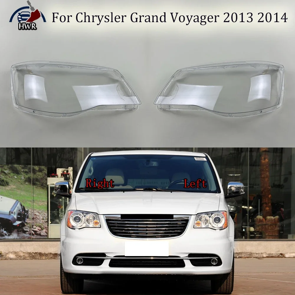 

For Chrysler Grand Voyager 2013 2014 Headlamp Lamp Shell Headlight Cover Transparent Lens Plexiglass Replace Original Lampshade