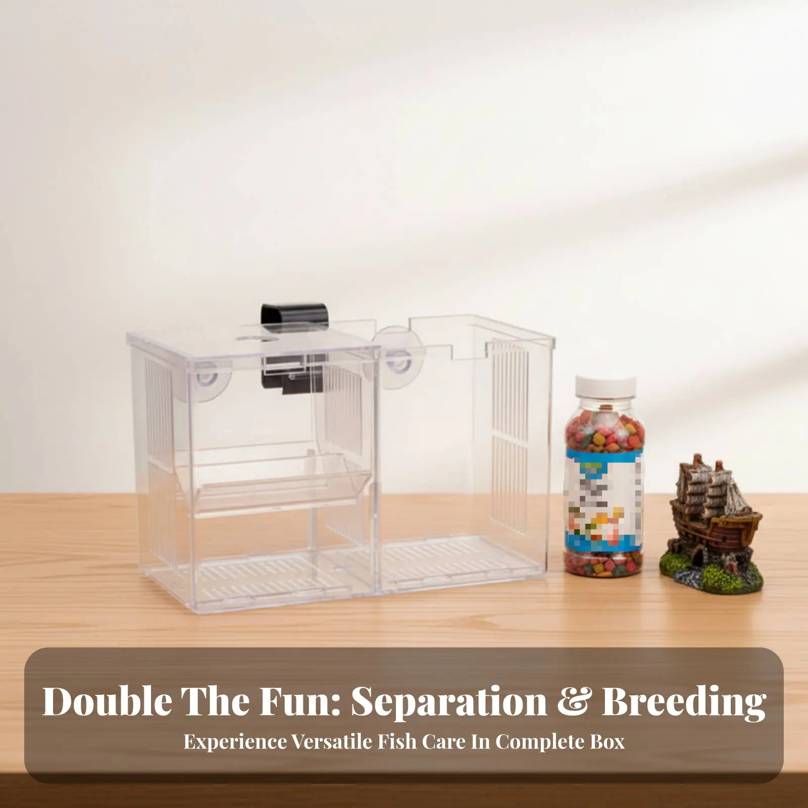Aquatic Habitat Hatchery Box Protects Fry Aquatic Habitat Separation Box Betta Guppy Breeding Fish Habitat Two Mounting Choices