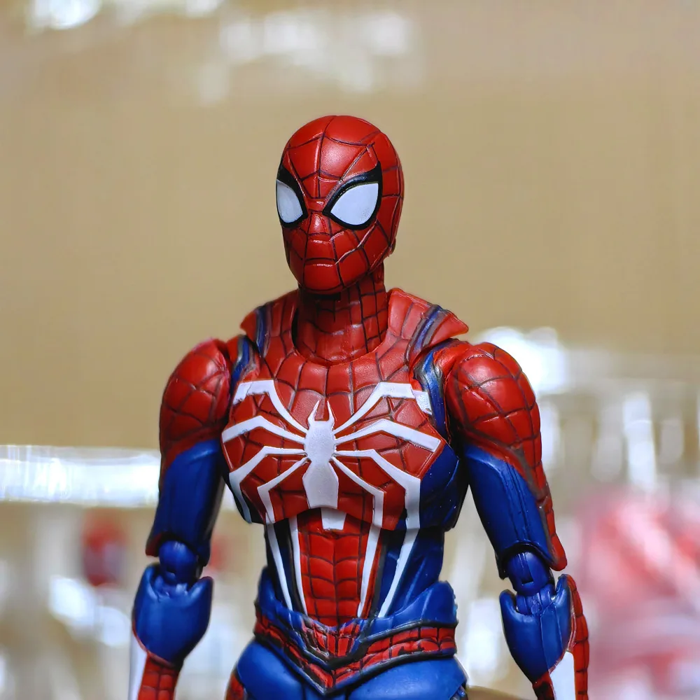 Hot PS4 Spider Hero Figure Avengers Action Figures Upgrade Suit Game Edition room decor Doll Toys For Boys Gift view 2