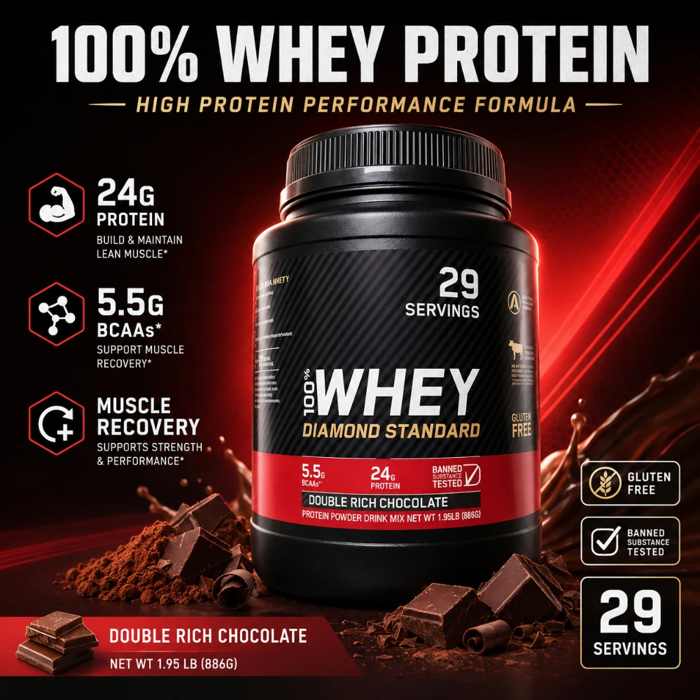 899g Whey Powders High-Efficiency Protein Supports Daily Protein Intake Chocolate Flavor