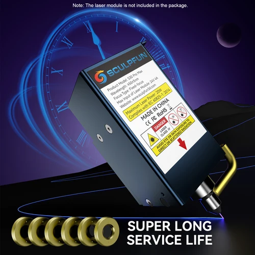 Imagen 2 del producto Lente láser Original SCULPFUN S30 Pro Max 6 uds adecuada para módulo láser Ultra-22W/Ultra-33W lente estándar superficie reforzada