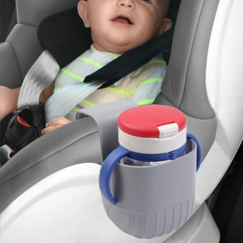Baby Car Seat Cup Holder Universal Drink Water Bottle Organizer for Baby Stroller & Wheelchair Milk Bottle Snack Storage Tray