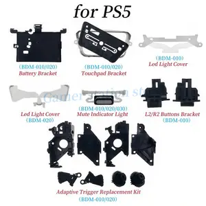 Bilashmart PS5 Controller Battery Bracket Touch Frame Voor Led Light Cover Mute Indicator Light Adaptive Trigger Replacement Kit