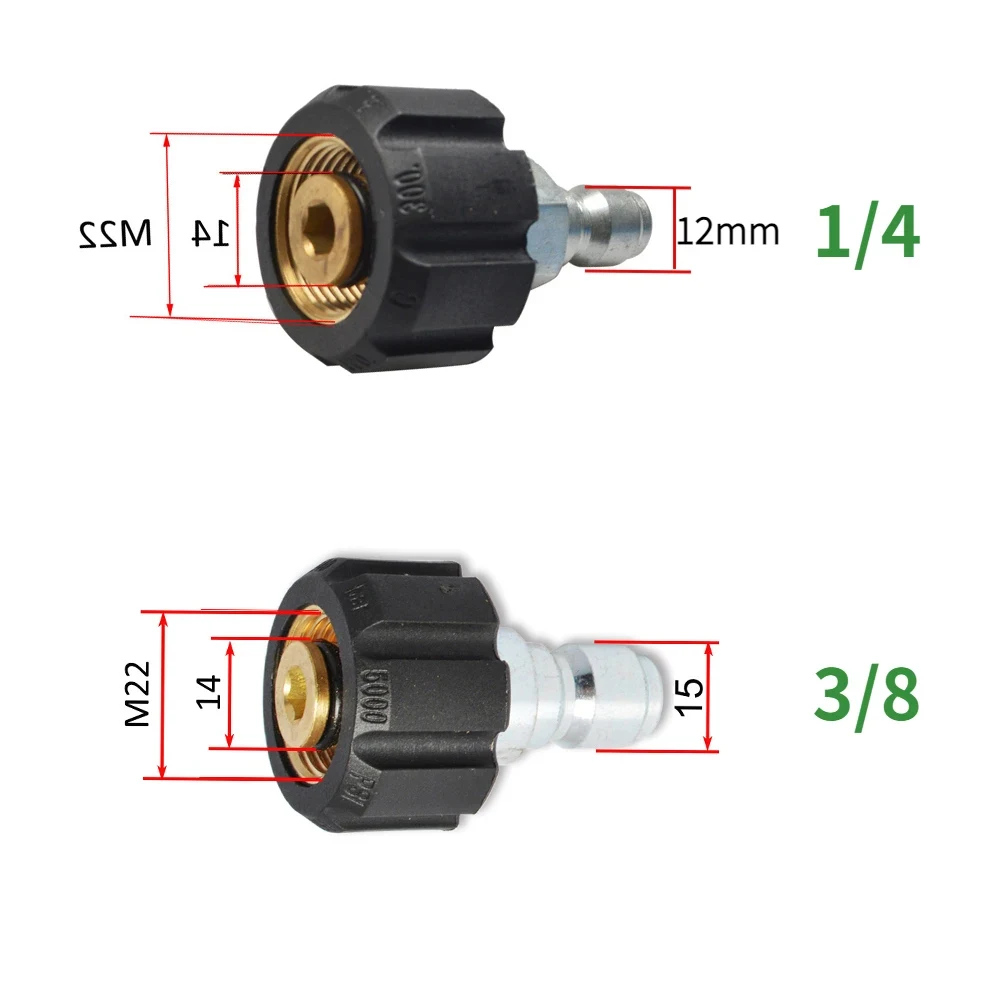 Water gun snow foam lance for Car Cleaning Hose Connector For Parkside/Karcher/Nilfisk/Daewoo/Bosch Quick connector nozzles