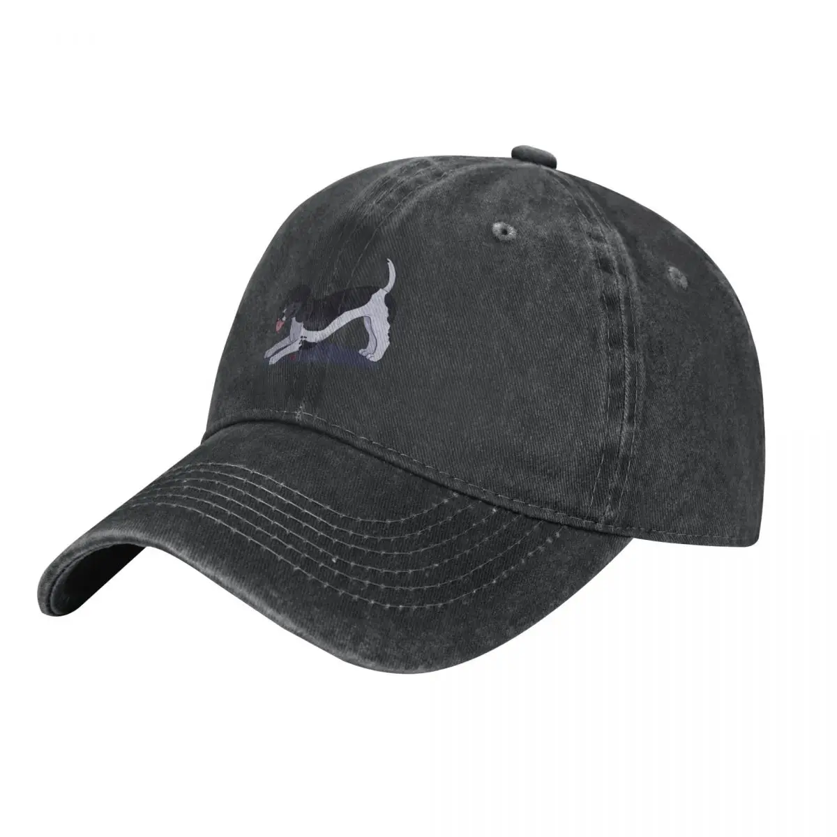 

Puppy Love 2: Poodle (Black Parti) Cowboy Hat Snapback Cap Mountaineering Kids Hat Big Size Hat Men's Women's