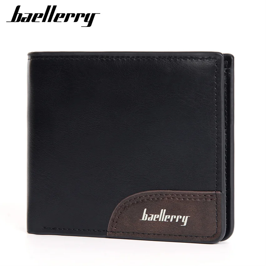 

Vintage Hash Short Men Wallet Zipper PU Leather Luxury Wallets Man Business Purse Coin Bag Bifold Card Holder Mini Purses