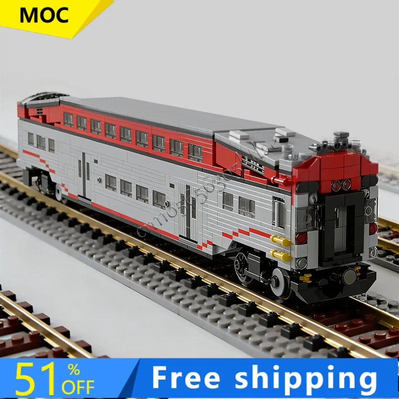 1386PCS MOC City Engineering 1: 48 Double Decker Driving Car Model Technology Building Block Creative Children Toy Birthday Gift