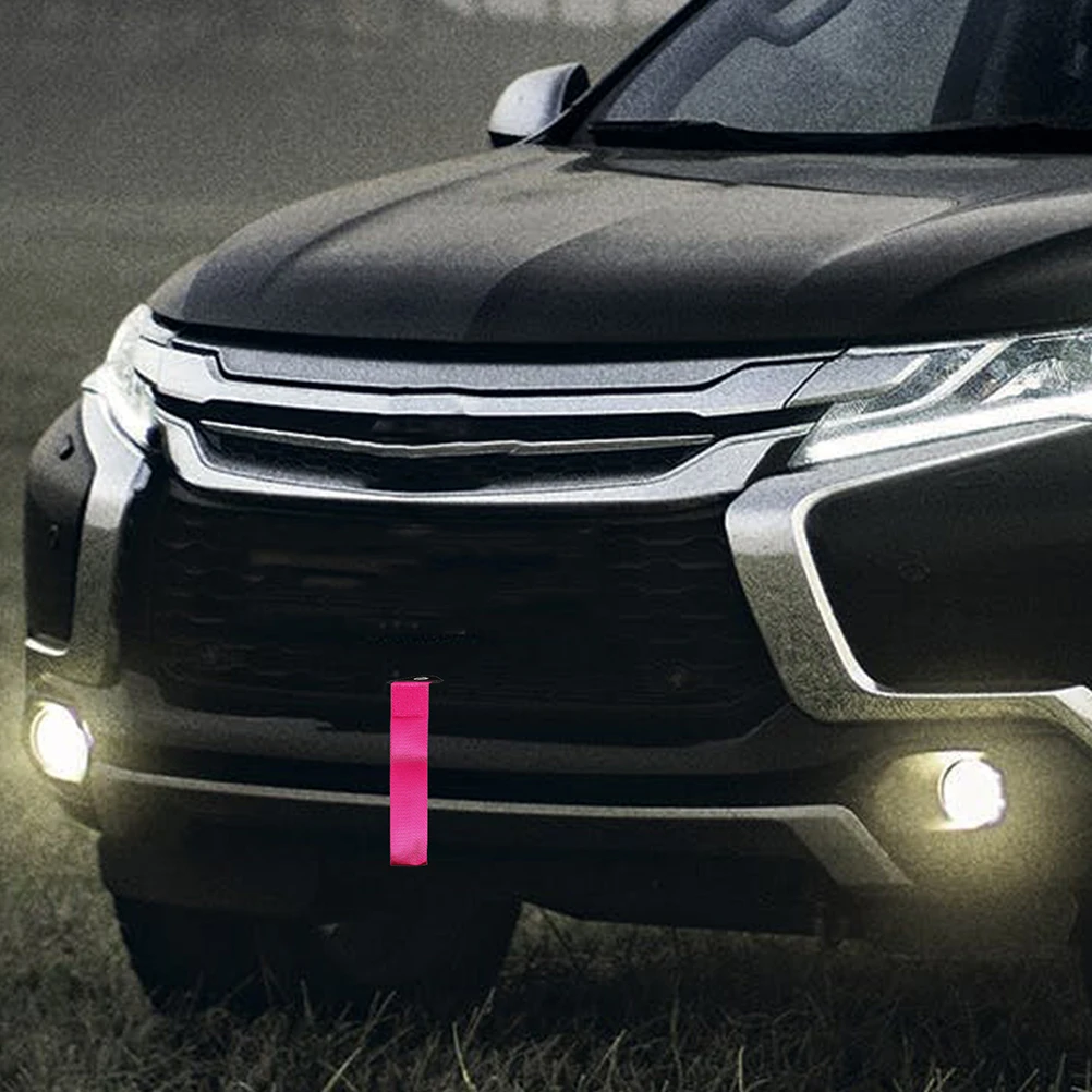 

3pcs Tow Rope Car Metal Head Modification Decorative Front Bumper Trailer Belt Stylish Design Multifunctional Car
