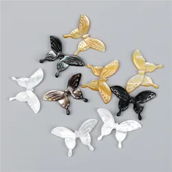 Butterfly Carved Shell Beads Natural Mother of Pearl Charm Bead For Earrings Bracelet Neckalce Jewelry DIY AccessorIes Wholesale