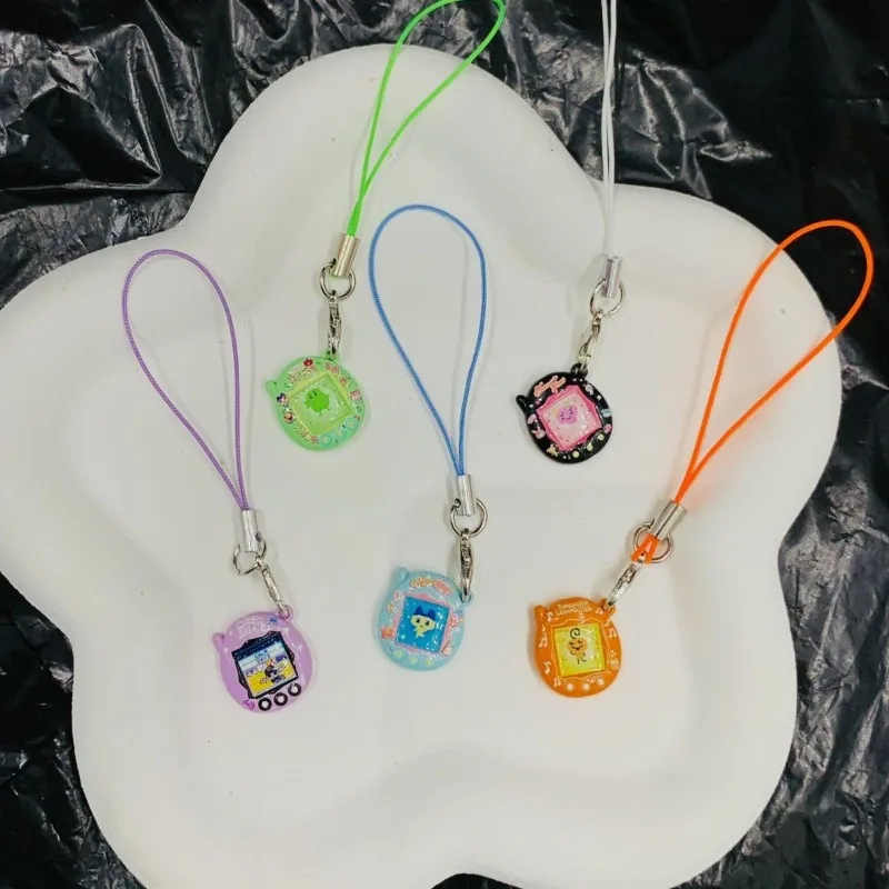 

kawaii Tamagotchi mini Pendant Mobile bag pendant Necklace Design Electronic Pet Original Handmade Toy Girls festival Gift