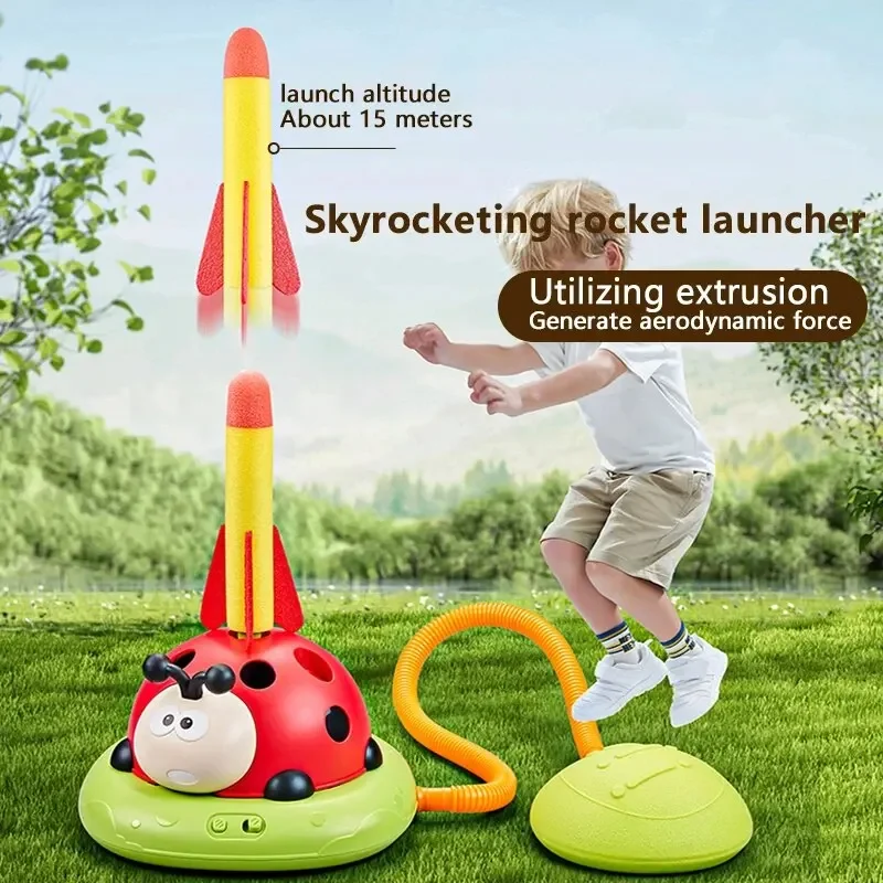 3 In 1 Multifunctionele Oefenmachine Voor Lieveheersbeestjes Ferrule Jump Raketwerper Sport-Entertainmentspel Buiten Educatief Speelgoed