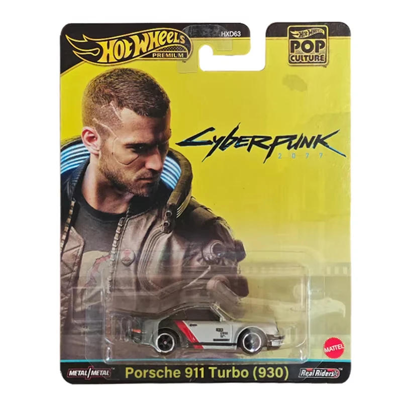 Hot Wheels Pop Culture Cyberpink 2077 Porsche 911 Turbo 930 Fast & Furious HNR88 Porsche 911 GT3 RS 1/64 Car Model Toy