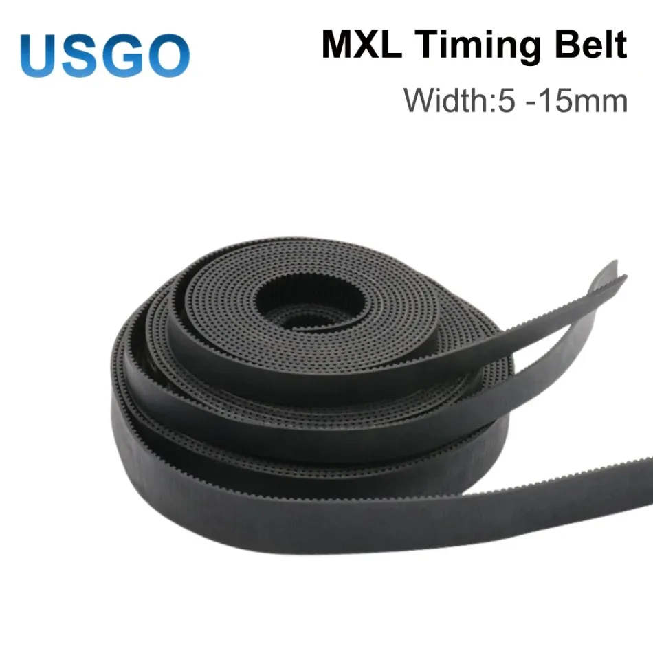 USGO MXL المفتوحة توقيت حزام نقل أحزمة المطاط مع الألياف الزجاجية عرض 5 مللي متر لآلة الحفر بالليزر CO2