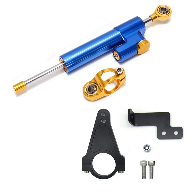 

CNC Universal Fiber Carbon Steering Dampers Stabilizer Kit Fit For Motorcycle Electric Scooter Accessories Parts