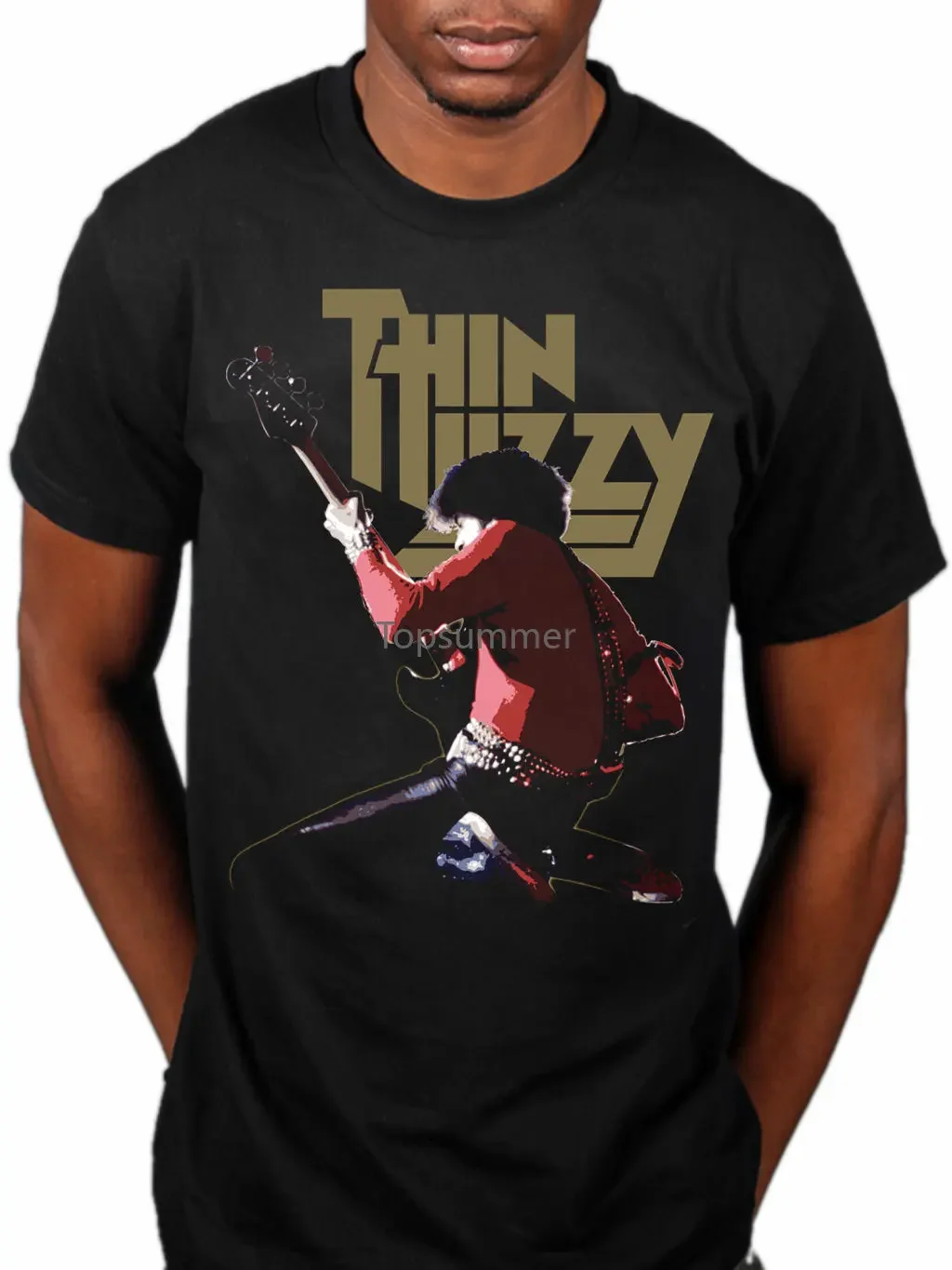 

Thin Lizzy Phil Lynott Live Rock Band Merch Skid Row Dare Gift Print T-Shirt Hip Hop Tee T Shirt New Arrival